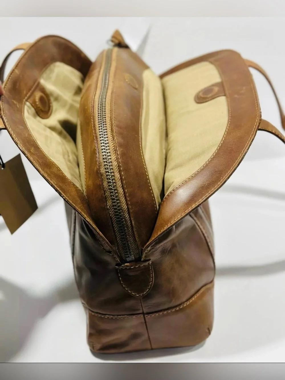 Frye structured leather